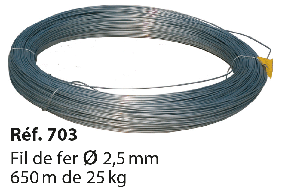 Fil de fer 2,5 mm 650 M